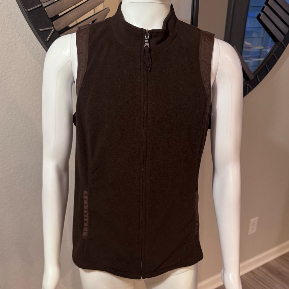 Coldwater Creek Chocolate Brown Fleece Vest
